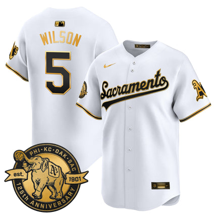Men's Athletics 'Sacramento Edition' Vapor Premier Limited Jersey - 125th Anniversary Patch - All Stitched