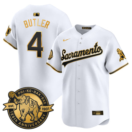 Men's Athletics 'Sacramento Edition' Vapor Premier Limited Jersey - 125th Anniversary Patch - All Stitched