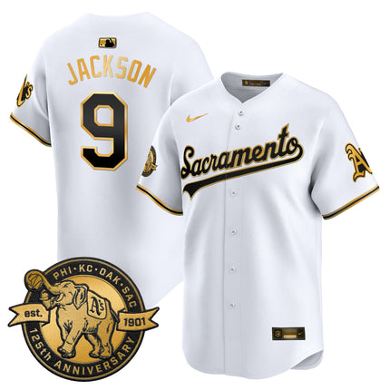 Men's Athletics 'Sacramento Edition' Vapor Premier Limited Jersey - 125th Anniversary Patch - All Stitched