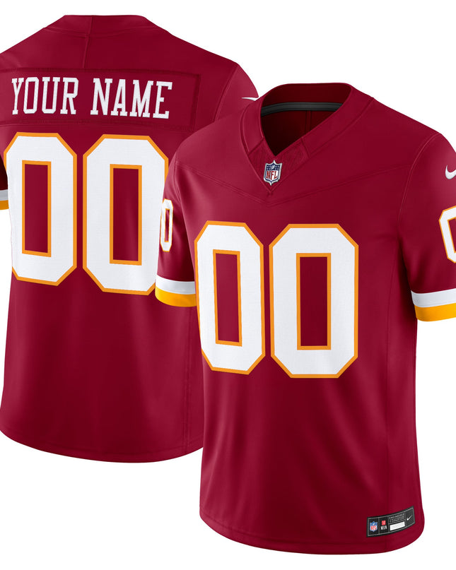 Washington Commanders Throwback Vapor Limited Custom Jersey - All Stitched