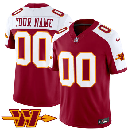 Washington Commanders Throwback Vapor Limited Custom Jersey - All Stitched