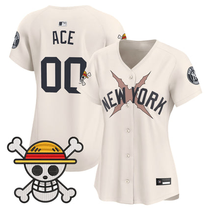 Women's New York Yankees x One Piece Vapor Premier Limited Jersey - Stitched