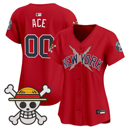 Women's New York Yankees x One Piece Vapor Premier Limited Jersey - Stitched