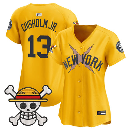 Women's New York Yankees x One Piece Vapor Premier Limited Jersey - Stitched