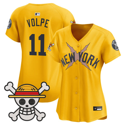 Women's New York Yankees x One Piece Vapor Premier Limited Jersey - Stitched