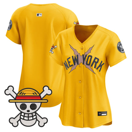 Women's New York Yankees x One Piece Vapor Premier Limited Jersey - Stitched