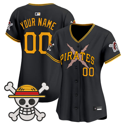 Pittsburgh Pirates x One Piece Vapor Premier Limited Custom Jersey - Stitched