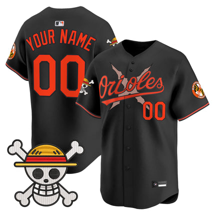 Baltimore Orioles x One Piece Vapor Premier Limited Custom Jersey - Stitched