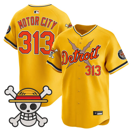 Men's Detroit Tigers x One Piece Vapor Premier Limited Jersey - Stitched