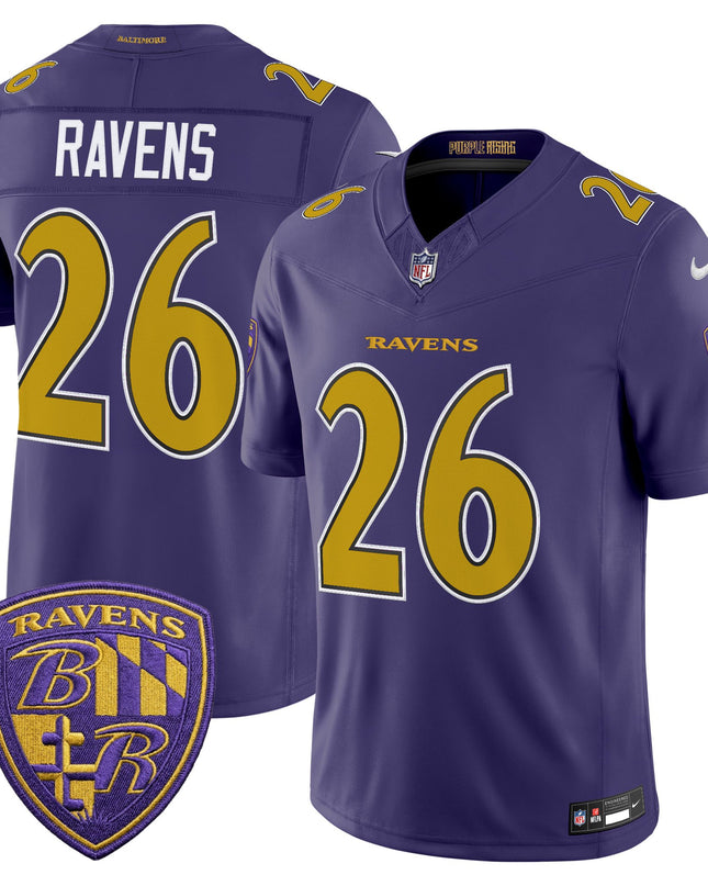 Men's Baltimore Ravens 2026 Vapor Limited Jersey - All Stitched