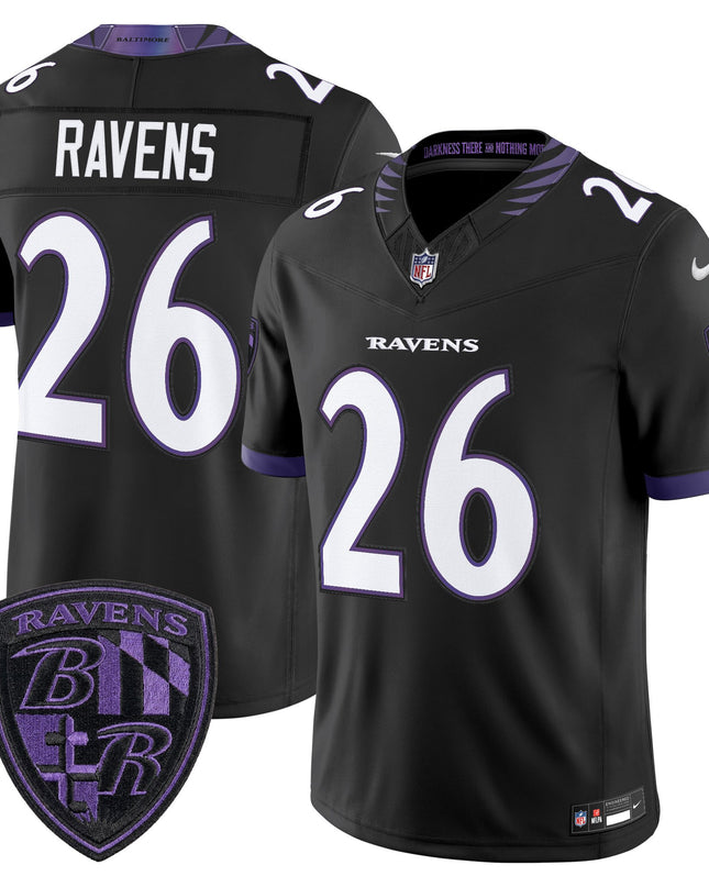 Men's Baltimore Ravens 2026 Vapor Limited Jersey - All Stitched