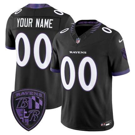 Baltimore Ravens 2026 Vapor Limited Custom Jersey - All Stitched