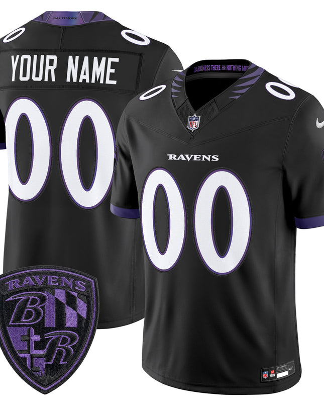 Baltimore Ravens 2026 Vapor Limited Custom Jersey - All Stitched