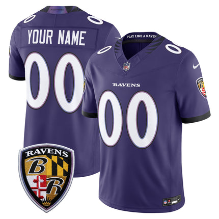 Baltimore Ravens 2026 Vapor Limited Custom Jersey - All Stitched