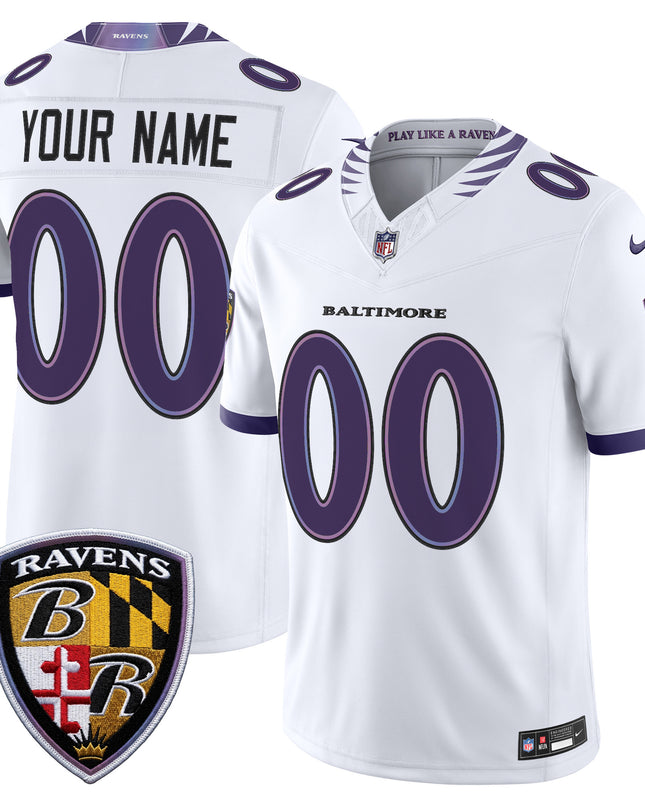 Baltimore Ravens 2026 Vapor Limited Custom Jersey - All Stitched