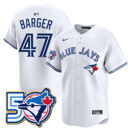 Men's Toronto Blue Jays 50 Seasons Patch Vapor Premier Limited Jersey - All Stitched