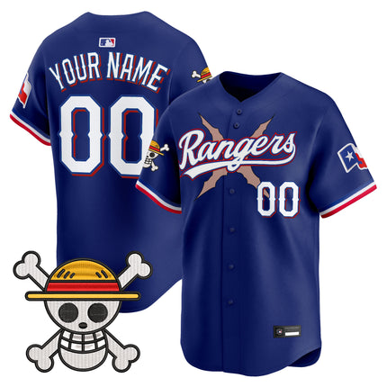 Texas Rangers x One Piece Vapor Premier Limited Custom Jersey - Stitched