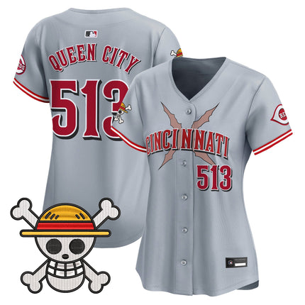 Women's Cincinnati Reds x One Piece Vapor Premier Limited Jersey - Stitched