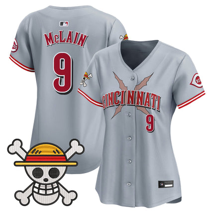 Women's Cincinnati Reds x One Piece Vapor Premier Limited Jersey - Stitched
