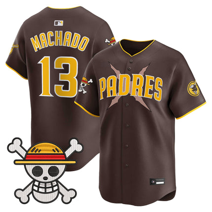 Men's Padres x One Piece Vapor Premier Limited Jersey - Stitched