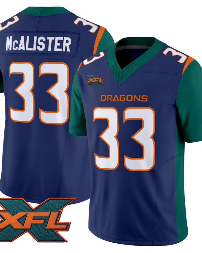 McAlister Seattle Dragons Game Vapor Limited Jersey - All Stitched