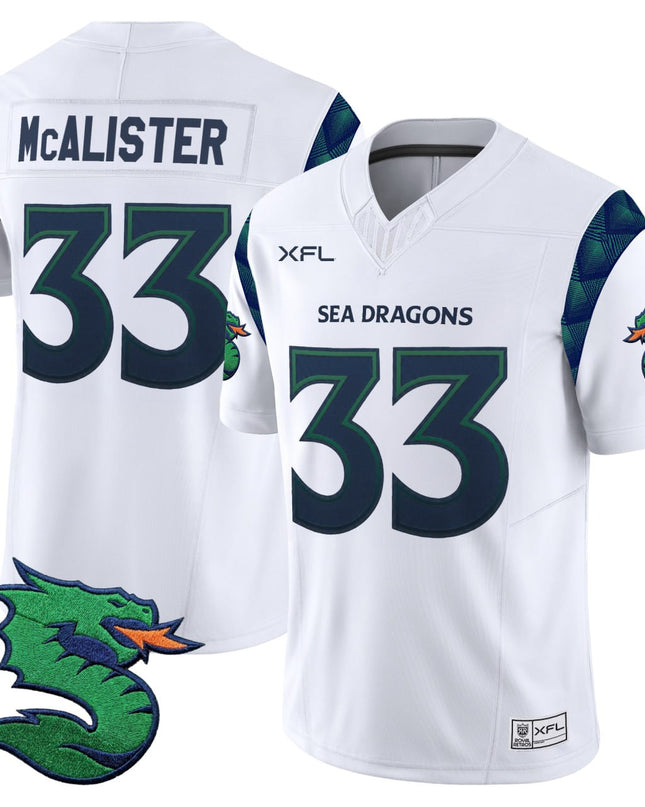 McAlister Seattle Dragons Game Vapor Limited Jersey - All Stitched