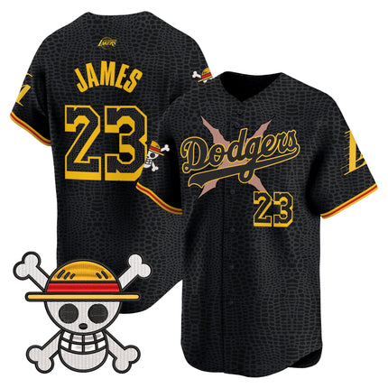 Men's Los Angeles Dodgers x One Piece x Mamba Vapor Premier Limited Jersey - Stitched