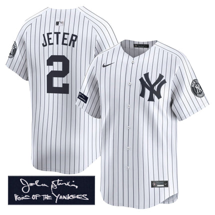 Men's Yankees John Sterling "The Voice of the Yankees" Tribute Patch Vapor Premier Limited Jersey - All Stitched