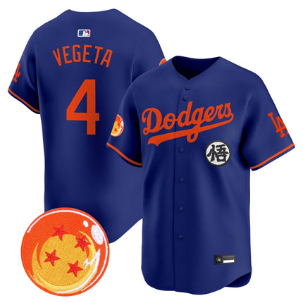 Men's Los Angeles Dodgers x Dragon Ball Vapor Premier Limited Jersey - Stitched