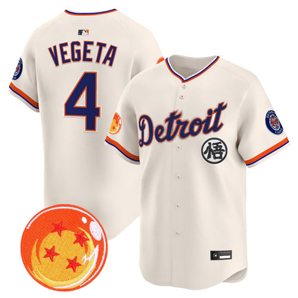 Men's Detroit Tigers x Dragon Ball Vapor Premier Limited Jersey - All Stitched