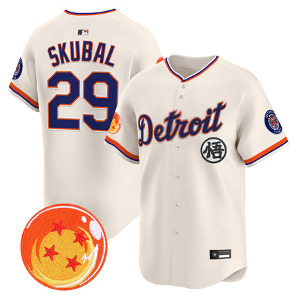 Men's Detroit Tigers x Dragon Ball Vapor Premier Limited Jersey - All Stitched