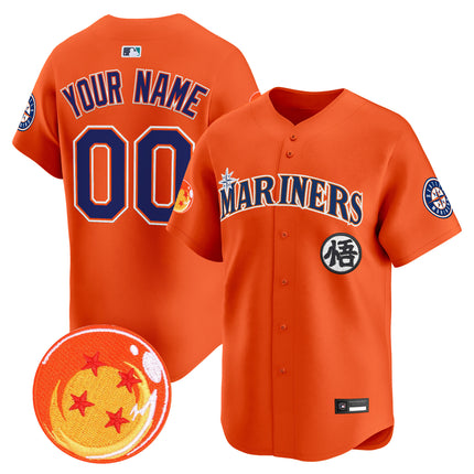 Seattle Mariners x Dragon Ball Vapor Premier Limited Custom Jersey - All Stitched