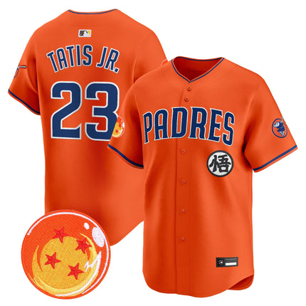 Men's Padres x Dragon Ball Vapor Premier Limited Jersey - All Stitched