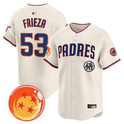 Men's Padres x Dragon Ball Vapor Premier Limited Jersey - All Stitched
