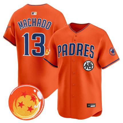 Men's Padres x Dragon Ball Vapor Premier Limited Jersey - All Stitched