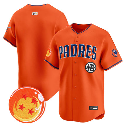 Men's Padres x Dragon Ball Vapor Premier Limited Jersey - All Stitched