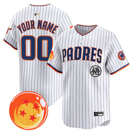 Padres x Dragon Ball Vapor Premier Limited Custom Jersey - All Stitched
