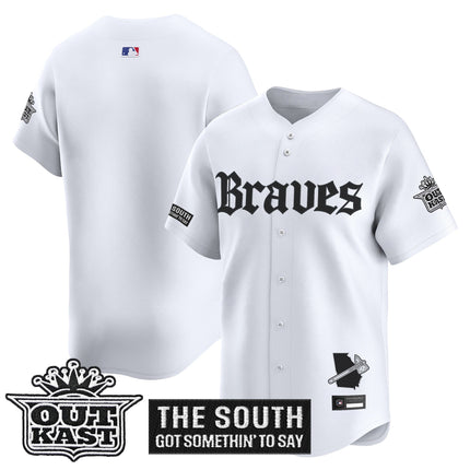 Men's Atlanta Braves 'Gothic South x Outkast Edition' Vapor Premier Limited Jersey V2- All Stitched