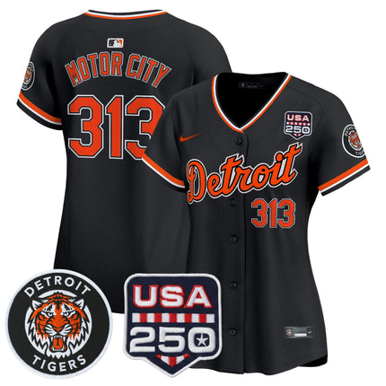 Women's Detroit Tigers 2026 Alternate Vapor Premier Limited Jersey - 250America Patch - All Stitched