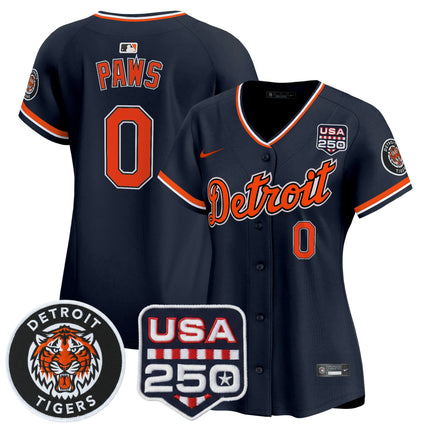 Women's Detroit Tigers 2026 Alternate Vapor Premier Limited Jersey - 250America Patch - All Stitched