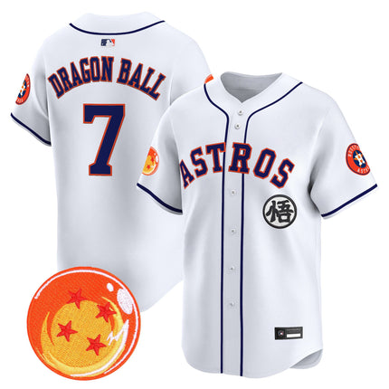 Men's Houston Astros x Dragon Ball Vapor Premier Limited Jersey - All Stitched