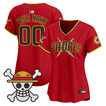 Padres x One Piece Vapor Premier Limited Custom Jersey - Stitched