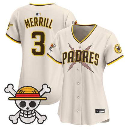 Women's Padres x One Piece Vapor Premier Limited Jersey - Stitched