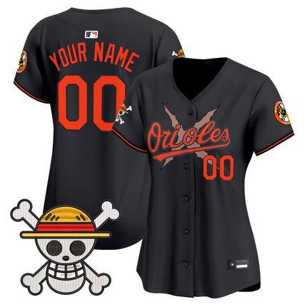 Baltimore Orioles x One Piece Vapor Premier Limited Custom Jersey - Stitched