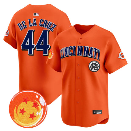 Men's Cincinnati Reds x Dragon Ball Vapor Premier Limited Jersey - All Stitched