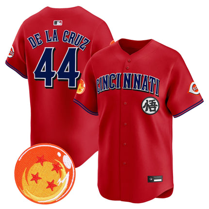 Men's Cincinnati Reds x Dragon Ball Vapor Premier Limited Jersey - All Stitched
