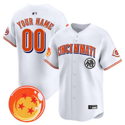 Cincinnati Reds x Dragon Ball Vapor Premier Limited Custom Jersey - All Stitched