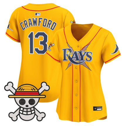 Women's Tampa Bay Rays x One Piece Vapor Premier Limited Jersey - Stitched