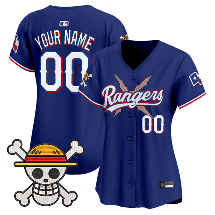 Texas Rangers x One Piece Vapor Premier Limited Custom Jersey - Stitched