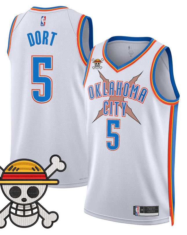 Men's Oklahoma City Thunder x One Piece Swingman Jersey- Stitched